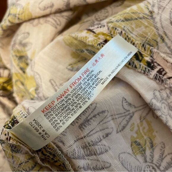 Daily Practice Anthropologie Mollie Tunic Dress Floral Size MED - Picture 9 of 10